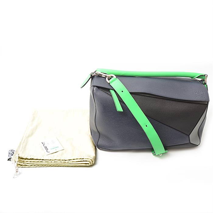 ロエベ バッグ メンズ レディース パズルバッグ ラージ ショルダーバッグ カーフ マルチカラー LOEWE 中古