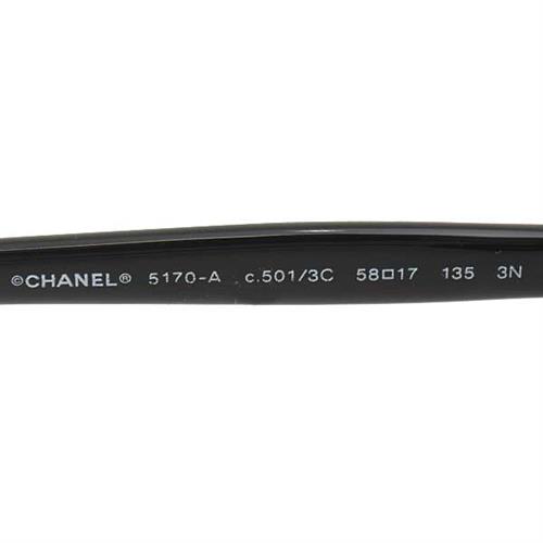 シャネル サングラス レディース リボンモチーフ ブラック CHANEL 5170-A 中古