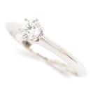 ティファニー 指環レディース ソリティア ダイヤモンド リング 立爪 D0.24ct 9.5号 プラチナ TIFFANY PT950 中古