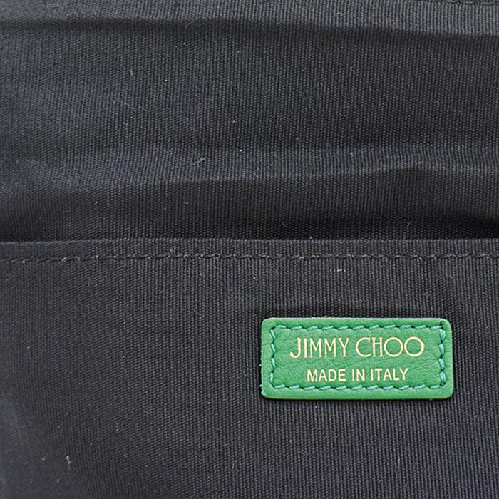 ジミーチュウ バッグ レディース メンズ パイソン クラッチバッグ グリーン 緑 JIMMY CHOO 中古