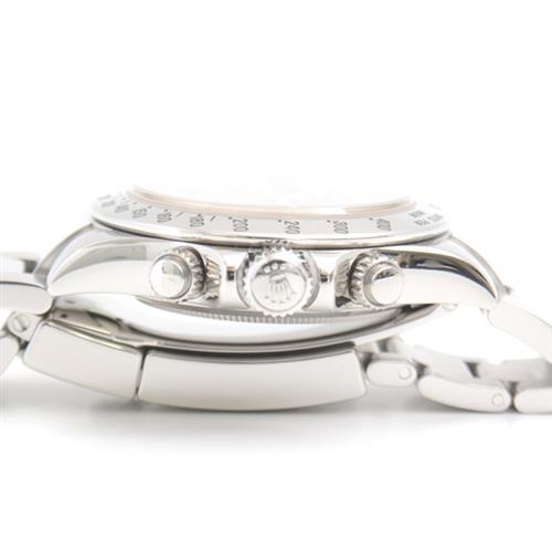 ロレックス 時計 メンズ デイトナ ブラック文字盤 自動巻き ランダム ステンレス ROLEX 116520 SS 中古