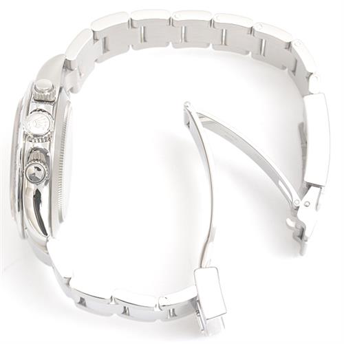 ロレックス 時計 メンズ デイトナ ブラック文字盤 自動巻き ランダム ステンレス ROLEX 116520 SS 中古