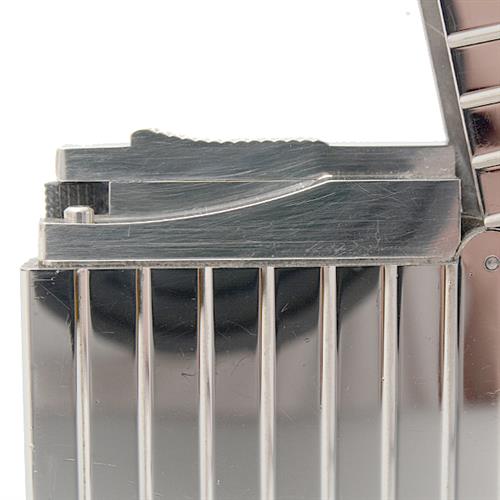 デュポン ライター メンズ ライン2 ローラガスライター ストライプ シルバー S.T.Dupont 中古