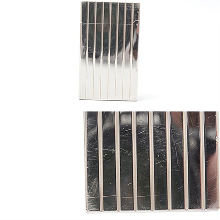 デュポン ライター メンズ ライン2 ローラガスライター ストライプ シルバー S.T.Dupont 中古