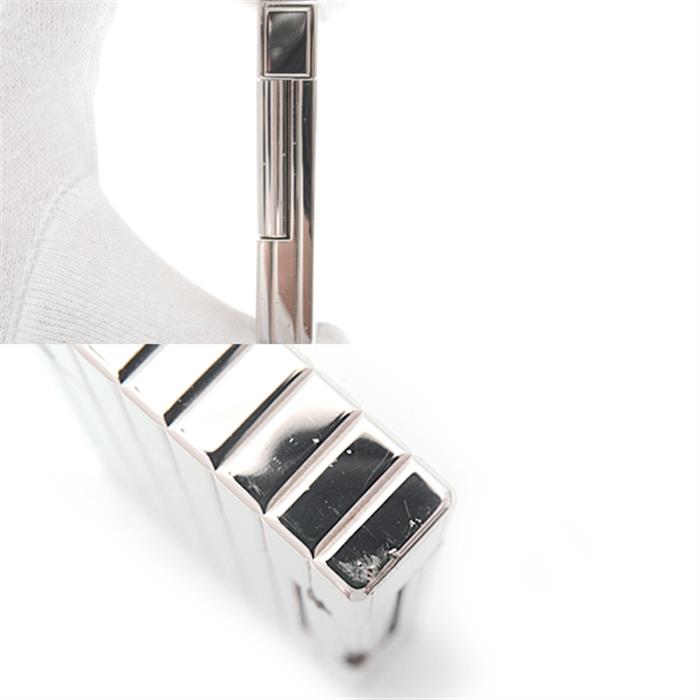 デュポン ライター メンズ ライン2 ローラガスライター ストライプ シルバー S.T.Dupont 中古