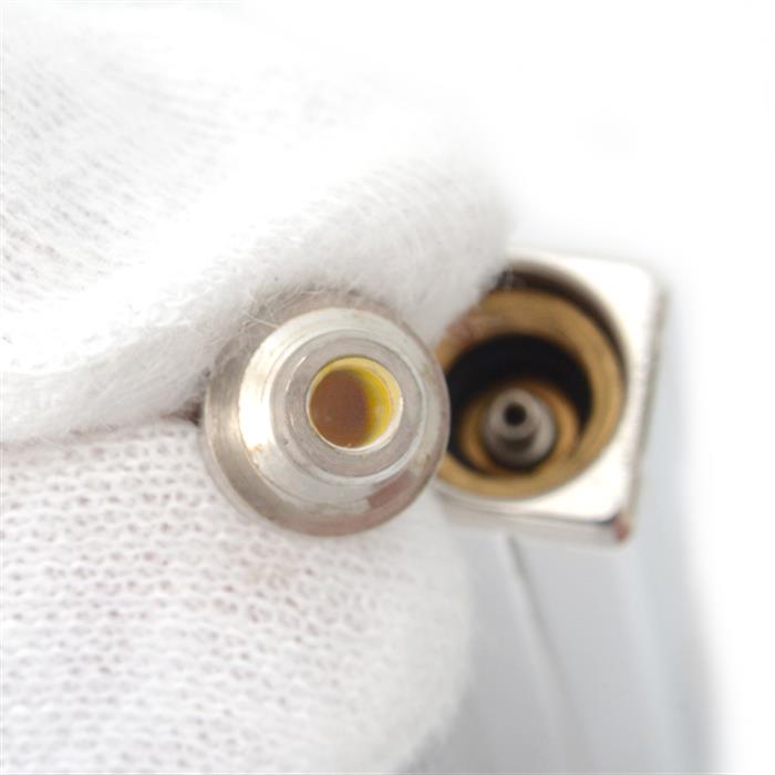 デュポン ライター メンズ ライン2 ローラガスライター ストライプ シルバー S.T.Dupont 中古