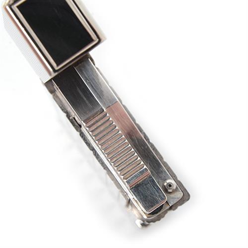 デュポン ライター メンズ ライン2 ローラガスライター ストライプ シルバー S.T.Dupont 中古