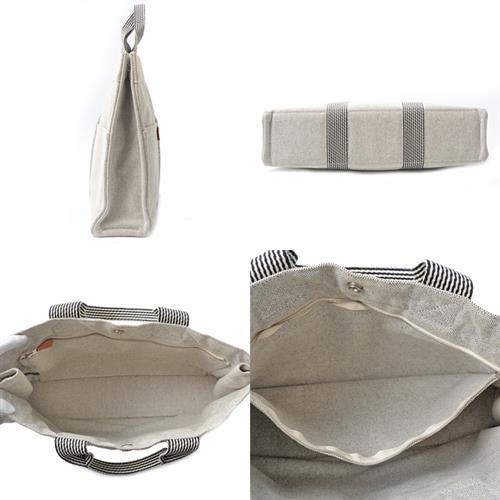 エルメス バッグ メンズ レディース フールトゥ MM トートバッグ ハンドバッグ キャンバス グレー HERMES 中古