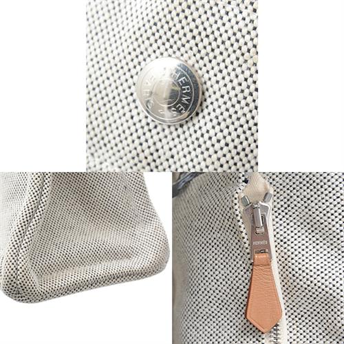 エルメス バッグ メンズ レディース フールトゥ MM トートバッグ ハンドバッグ キャンバス グレー HERMES 中古