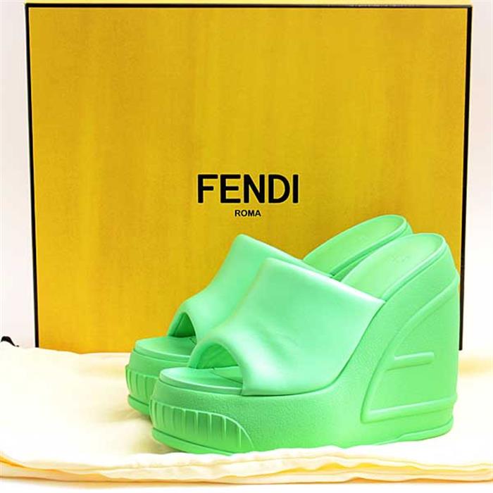 FENDI フェンディ サンダル EU38(24.5cm位) 青春夏ヒール高さ