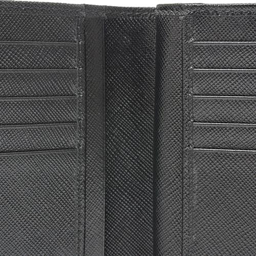 プラダ 財布 レディース 二つ折り財布 PORTAF PICCOLO LAMPO サフィアーノレザー ネロ(ブラック) PRADA 1ML225 中古