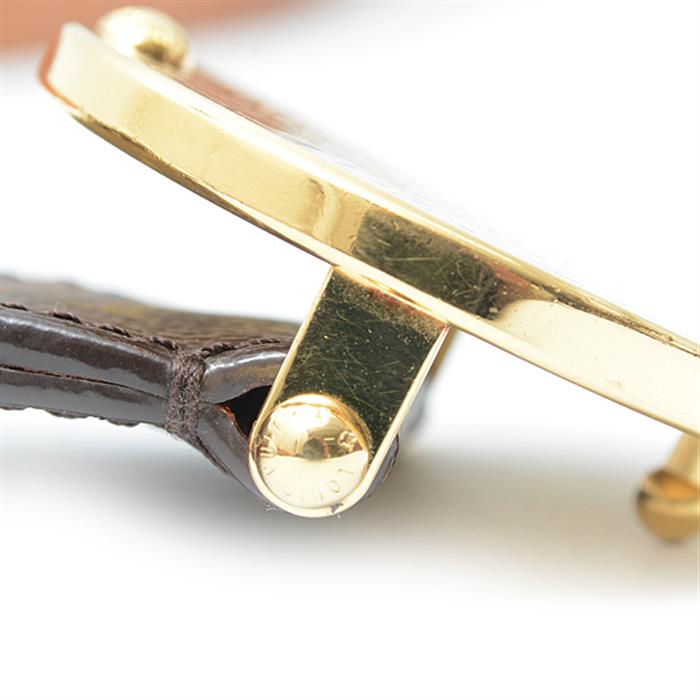 ルイヴィトン 服飾小物 メンズ モノグラム サンチュール T&B ベルト サイズ90 ブラウン Louis Vuitton M6975 中古