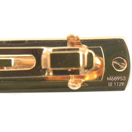 ルイヴィトン 髪留め レディース ビーマインドフル フェイクパール バレッタ モノグラムフラワー ゴールド Louis Vuitton M68953 中古