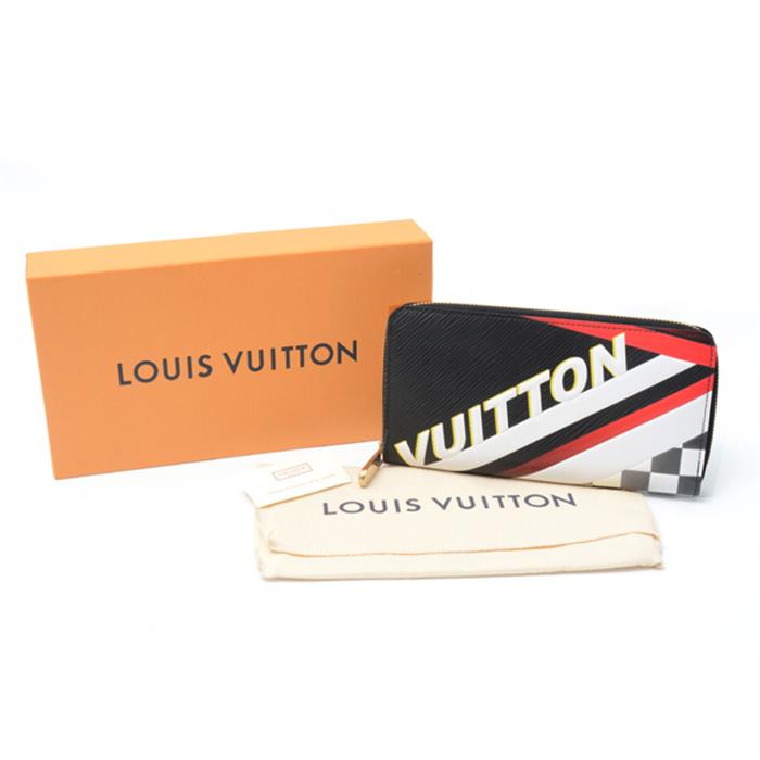 ルイヴィトン 財布 メンズ エピ ジッピーウォレット クルーズコレクション レースライン ブラック マルチカラー M67800 Louis Vuitton 中古