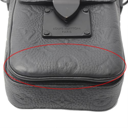 ルイヴィトン バッグ メンズ Sロック ヴェルティカル ウエアラブル ウォレット トリヨン モノグラム ブラック Louis Vuitton M81524 中古