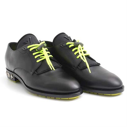 ルイヴィトン 靴 メンズ ダービー ドレスシューズ フォーマル サイズ7 日本サイズ26cm ブラック Louis Vuitton 中古