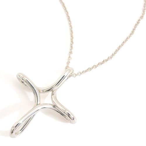 ティファニー ネックレス レディース インフィニティ クロス ネックレス シルバー TIFFANY SV925 中古