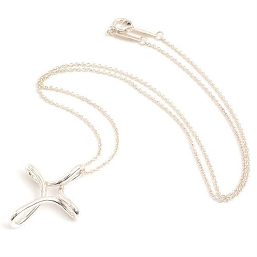 ティファニー ネックレス レディース インフィニティ クロス ネックレス シルバー TIFFANY SV925 中古