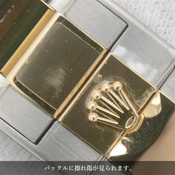 ロレックス 時計 メンズ コスモグラフ デイトナ ランダム コンビ 8ポイント ダイヤモンド ブラックシェル文字盤 自動巻 ROLEX SS×YG 116503NG 中古