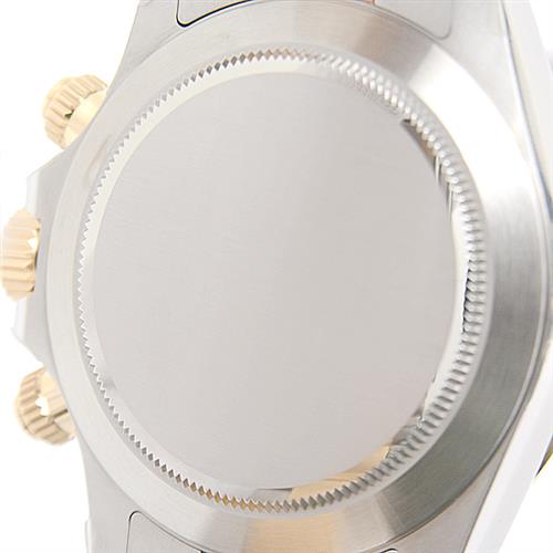 ロレックス 時計 メンズ コスモグラフ デイトナ ランダム コンビ 8ポイント ダイヤモンド ブラックシェル文字盤 自動巻 ROLEX SS×YG 116503NG 中古