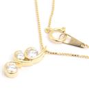 モニッケンダム ネックレス レディース 3P ダイヤモンド ペンダント イエローゴールド MONNICKENDAM K18 中古