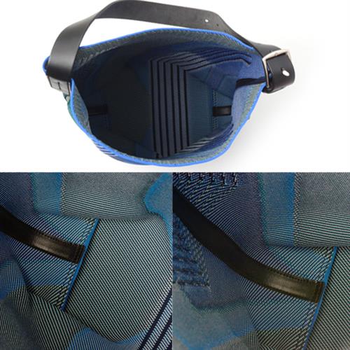 エルメス バッグ メンズ レディース エトリヴィエール ディナモ MM ワンショルダー トートバッグ Y刻印 ブルー グリーン HERMES 中古