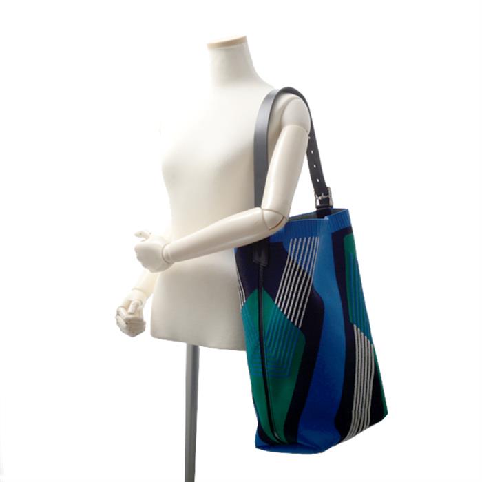 エルメス バッグ メンズ レディース エトリヴィエール ディナモ MM ワンショルダー トートバッグ Y刻印 ブルー グリーン HERMES 中古