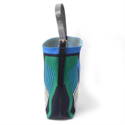 エルメス バッグ メンズ レディース エトリヴィエール ディナモ MM ワンショルダー トートバッグ Y刻印 ブルー グリーン HERMES 中古