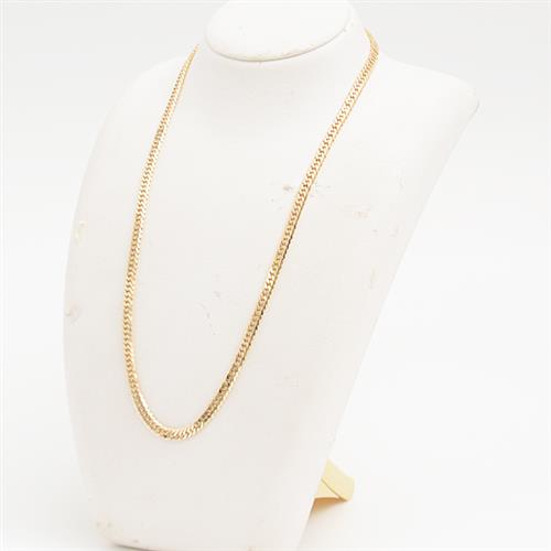 喜平 ネックレス K18 6面カット ダブル 30g 50cm 造幣局検定刻印入 メンズ レディース チェーン イエローゴールド YG 中古