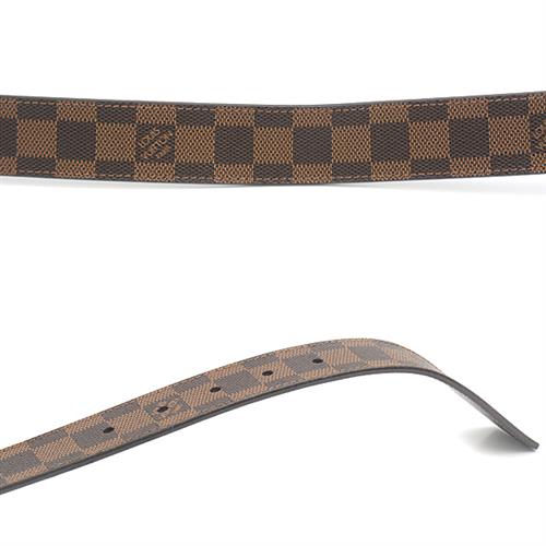 ルイヴィトン 服飾小物 メンズ ダミエ サンチュール アンヴァントゥール ベルト サイズ95/38 ブラウン Louis Vuitton M9677 中古