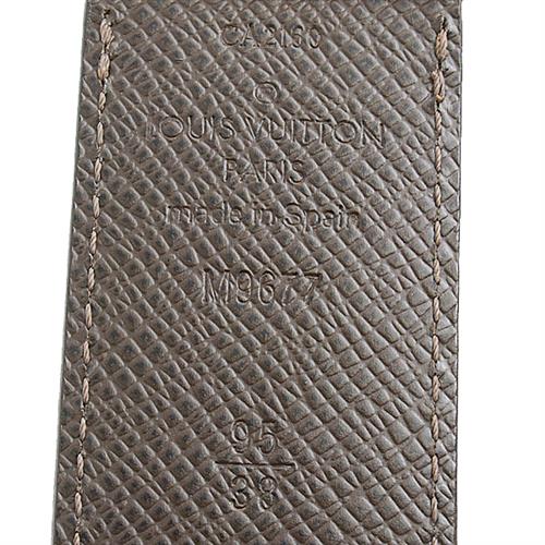 ルイヴィトン 服飾小物 メンズ ダミエ サンチュール アンヴァントゥール ベルト サイズ95/38 ブラウン Louis Vuitton M9677 中古