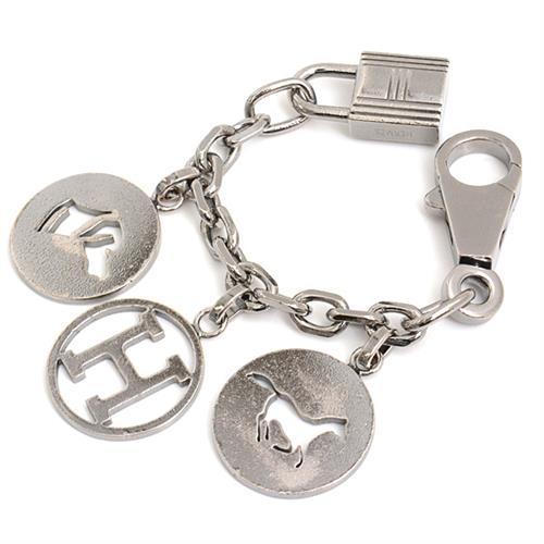 エルメス 小物 レディース アミュレット4 キーチャーム バッグチャーム シルバー HERMES メタル 中古