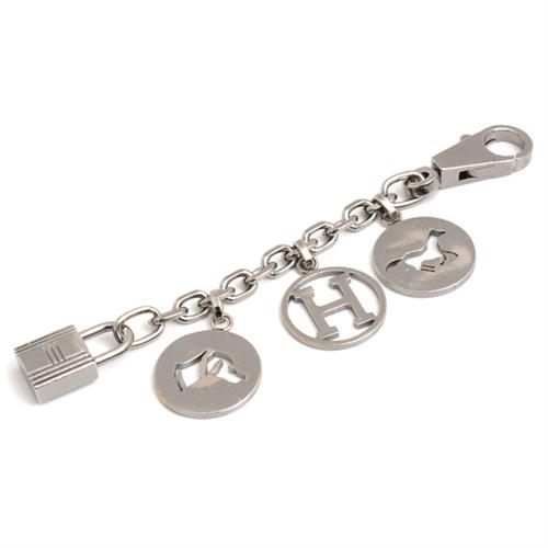 エルメス 小物 レディース アミュレット4 キーチャーム バッグチャーム シルバー HERMES メタル 中古