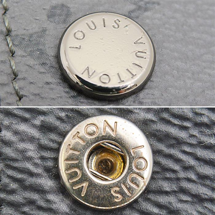 ルイヴィトン 財布 メンズ モノグラムエクリプス ディスカバリー コンパクトウォレット 三つ折り財布 ブラック Louis Vuitton M45417 中古