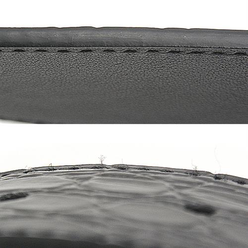 グッチ 服飾小物 メンズ ダブルGバックル クロコ型押しレザーベルト サイズ105/42 カーフ ブラック GUCCI 409417 中古