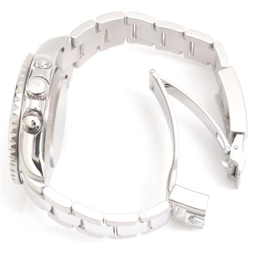 ロレックス 時計 メンズ ヨットマスターⅡ ランダム ホワイト文字盤 自動巻き ステンレス ROLEX 116680 SS 中古