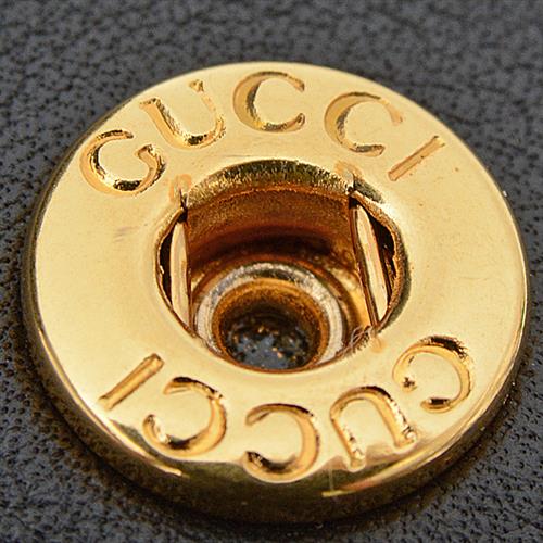 グッチ 財布 レディース ZUMI ズゥミ チェーンウォレット 二つ折り財布 ミニ財布 レザー ブラック GUCCI 570660 中古