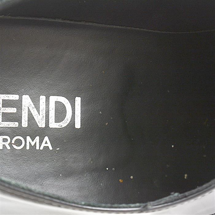 フェンディ 靴 メンズ レースアップシューズ ドレスアップ サイズ9 日本サイズ28cm ブラック FENDI 7L0699 中古