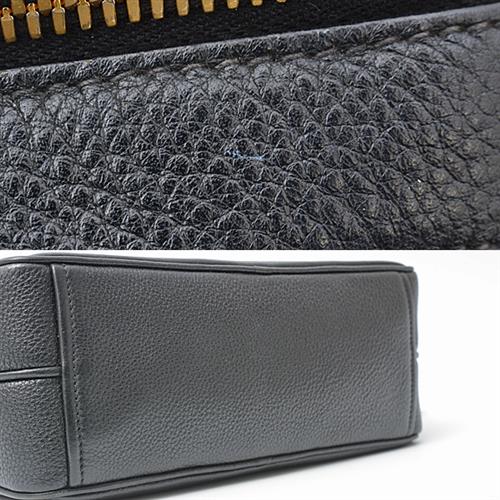 プラダ バッグ レディース ヴィッテロダイノ ショルダーバッグ ダブルファスナー ダブルジップ ブラック PRADA 1BH079 中古