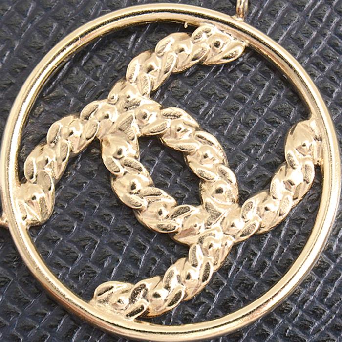 シャネル ネックレス レディース ラインストーン ココマーク B19 ゴールドカラー CHANEL GP 中古