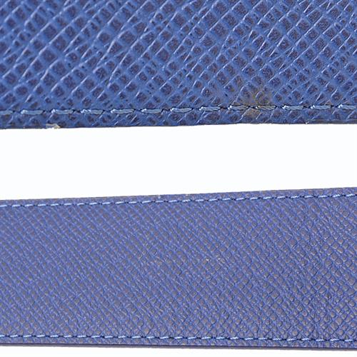 ルイヴィトン 服飾小物 メンズ タイガラマ ベルト・LVイニシャル 40MM リバーシブル サイズ100/40 ブルー Louis Vuitton M0159 中古