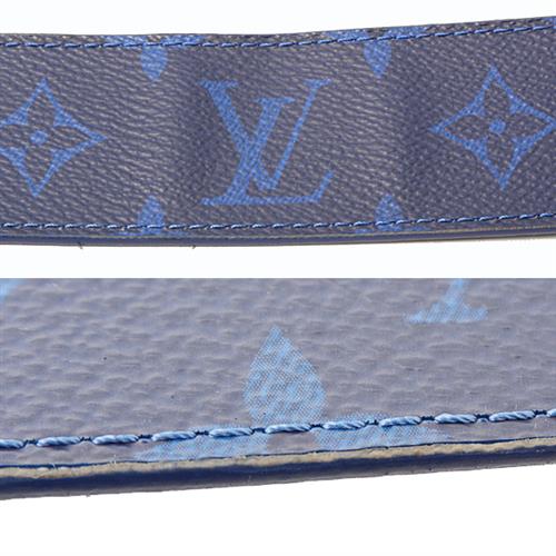 ルイヴィトン 服飾小物 メンズ タイガラマ ベルト・LVイニシャル 40MM リバーシブル サイズ100/40 ブルー Louis Vuitton M0159 中古