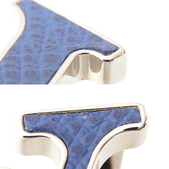 ルイヴィトン 服飾小物 メンズ タイガラマ ベルト・LVイニシャル 40MM リバーシブル サイズ100/40 ブルー Louis Vuitton M0159 中古