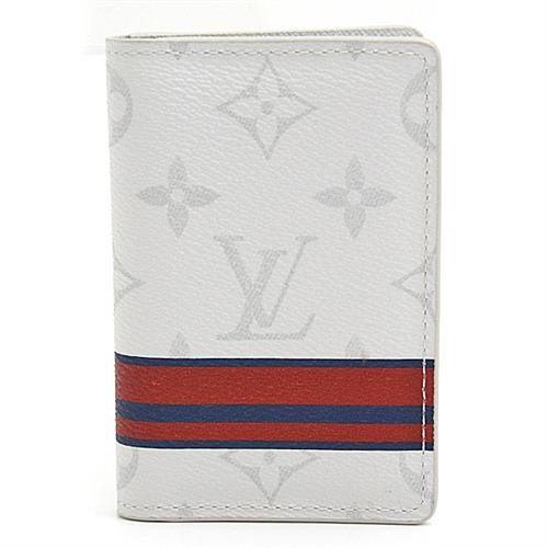 ルイヴィトン 財布 メンズ レディース モノグラム オーガナイザードゥポッシュ カードケース ホワイト Louis Vuitton M61677 中古