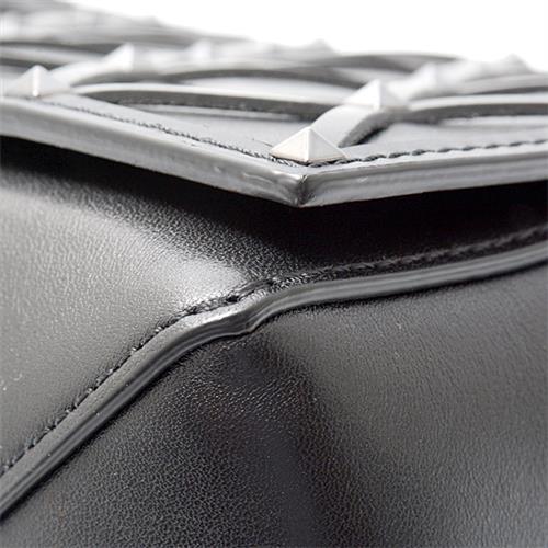 ヴァレンティノ バッグ レディース ロックスタッズ付きチェーンショルダーバッグ レザー ブラック VALENTINO 中古