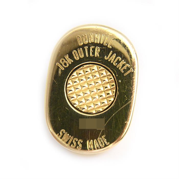 ダンヒル ライター メンズ ドレス ガスライター 18Kアウタージャケット ゴールド dunhill 18KYG WG 中古