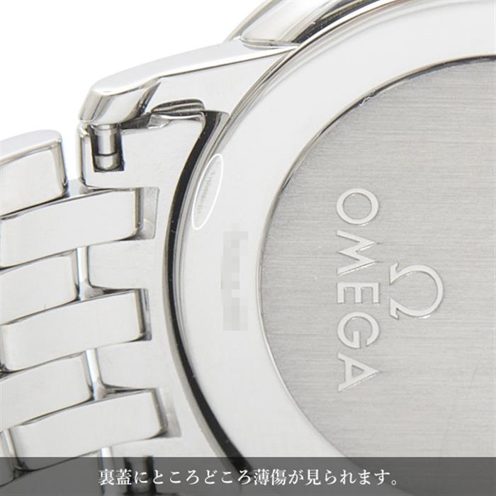 オメガ メンズ 時計 デヴィル プレステージ デイト 電池式 ブラック文字盤 ステンレス OMEGA SS 4510.52 中古