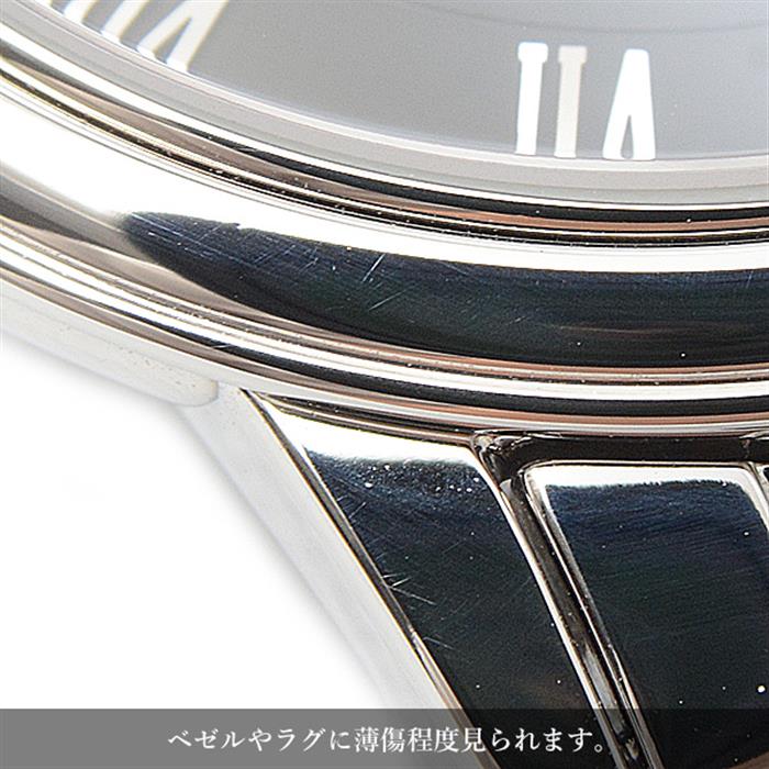 オメガ メンズ 時計 デヴィル プレステージ デイト 電池式 ブラック文字盤 ステンレス OMEGA SS 4510.52 中古