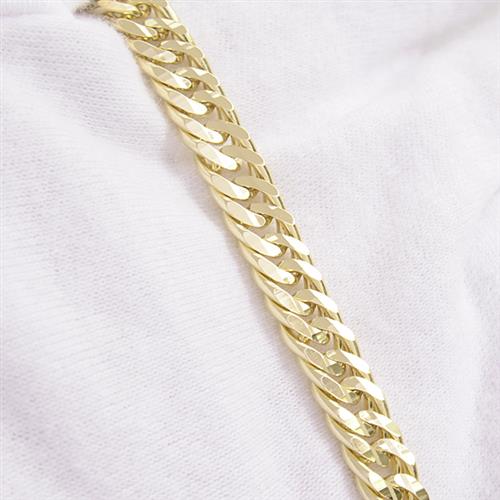 喜平 ネックレス K18 多面体ミラーカット ダブル 75g 55cm 希少 メンズ レディース チェーン イエローゴールド YG 中古