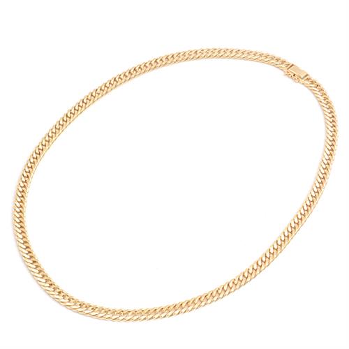 喜平 ネックレス K18 多面体ミラーカット ダブル 75g 55cm 希少 メンズ レディース チェーン イエローゴールド YG 中古